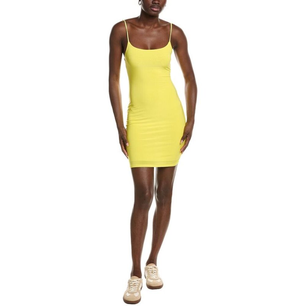 Marion Womens  Spaghetti Strap Knit Dress, Yellow